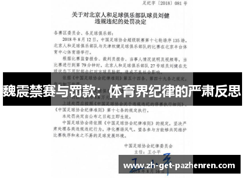 魏震禁赛与罚款:体育界纪律的严肃反思 魏震禁赛与罚款:体育界纪律的严肃反思